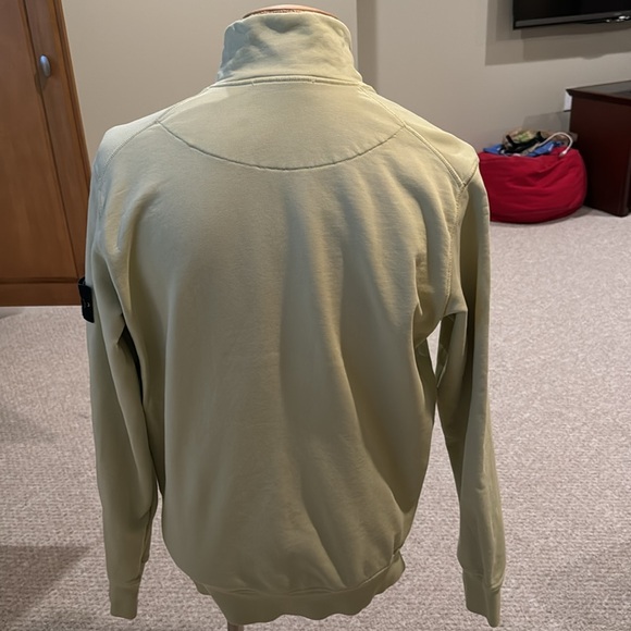 Stone Island, zipped cotton jacket, lime green, Large, EUC - Picture 5 of 13